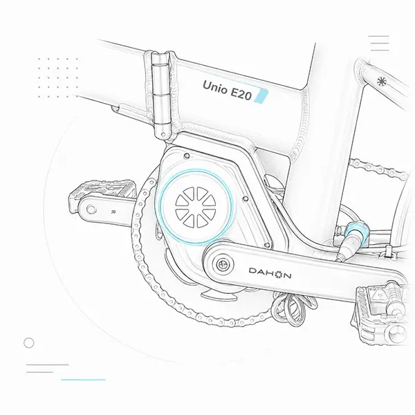 DAHON Mid-drive Motor 60N·m 200W