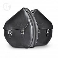 Сумка для велосипеда  The Ruffian Leather Saddle Bag Right Black