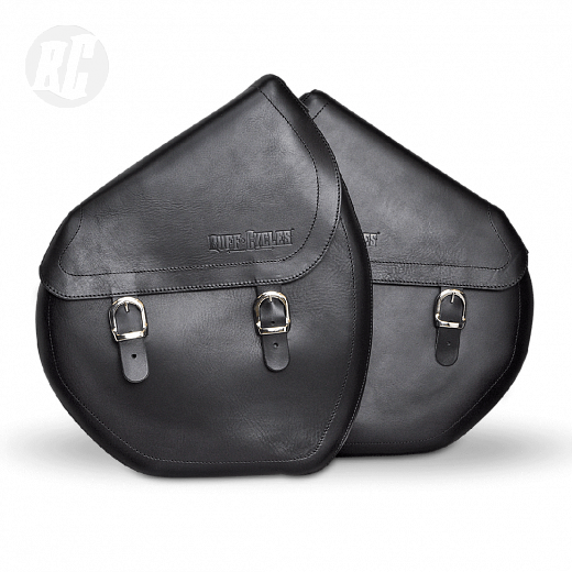 Сумка для велосипеда  The Ruffian Leather Saddle Bag Right Black