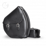 Сумка для велосипеда  The Ruffian Leather Saddle Bag Right Black