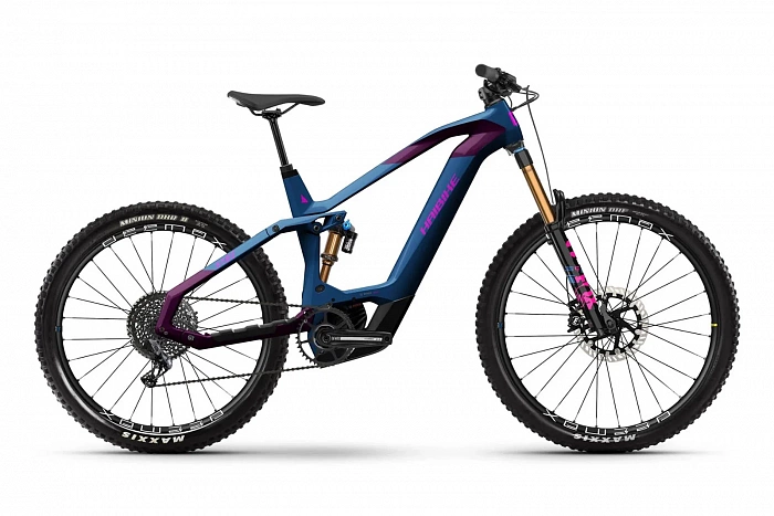 Электровелосипед Haibike Hybe 11 i750Wh Sram, GX Eagle AXS, 12g, blue/magenta/pink-gloss (L)