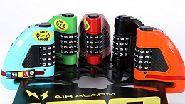Велосипедный замок Ulac Air Alarm Combo Disc Lock Red