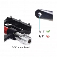 Педали для велосипеда Dahon Aluminum Platform Pedals Black/Red